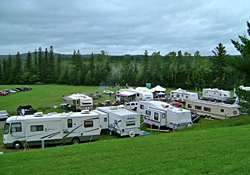 Overview of campsites at Char-Bo Campground