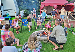 S'mores Campfire at Char-Bo Campground